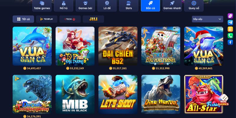 Hệ thống game săn cá kiếm tiền thưởng thú vị