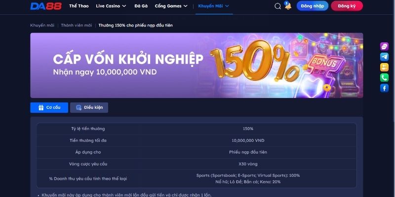 Cấp vốn khởi nghiệp cho thành viên mới với 150%